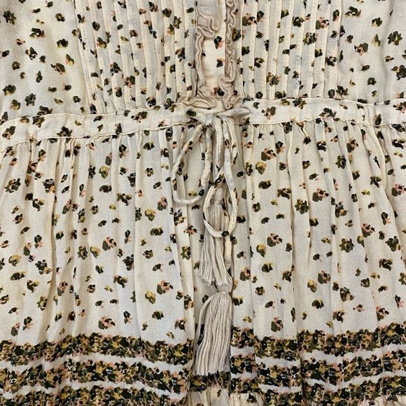 Free People Rare Feelings Maxi Dress in Neutral Cream Size Extra Small - Picture 10 of 12